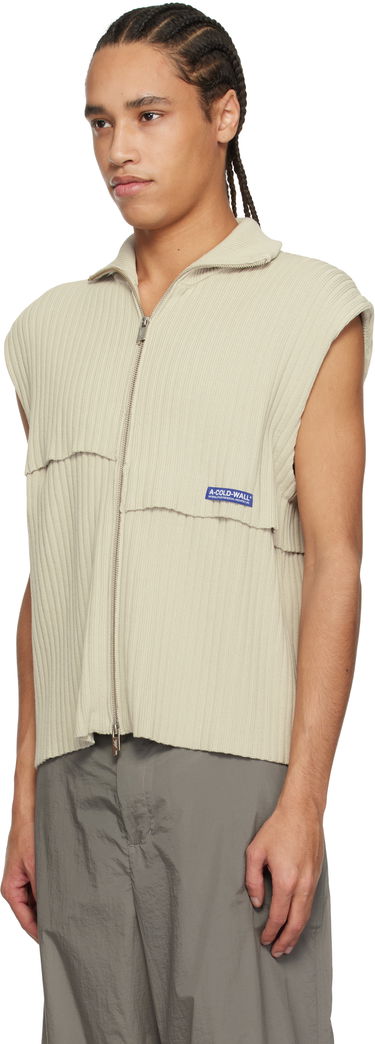 Sweater A-COLD-WALL* A-COLD-WALL* Panel Knit Vest Beige | ACWMK204, 3