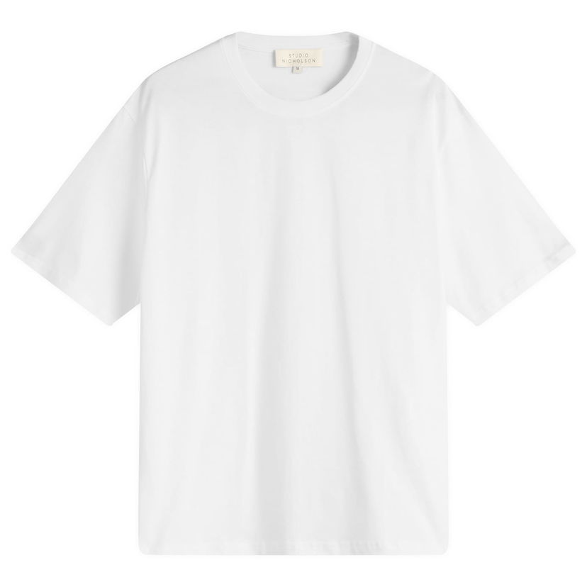 T-shirt Studio Nicholson Studio Nicholson Bric T-Shirt, Size Large Hvid | BRICSNM-1326-OFW
