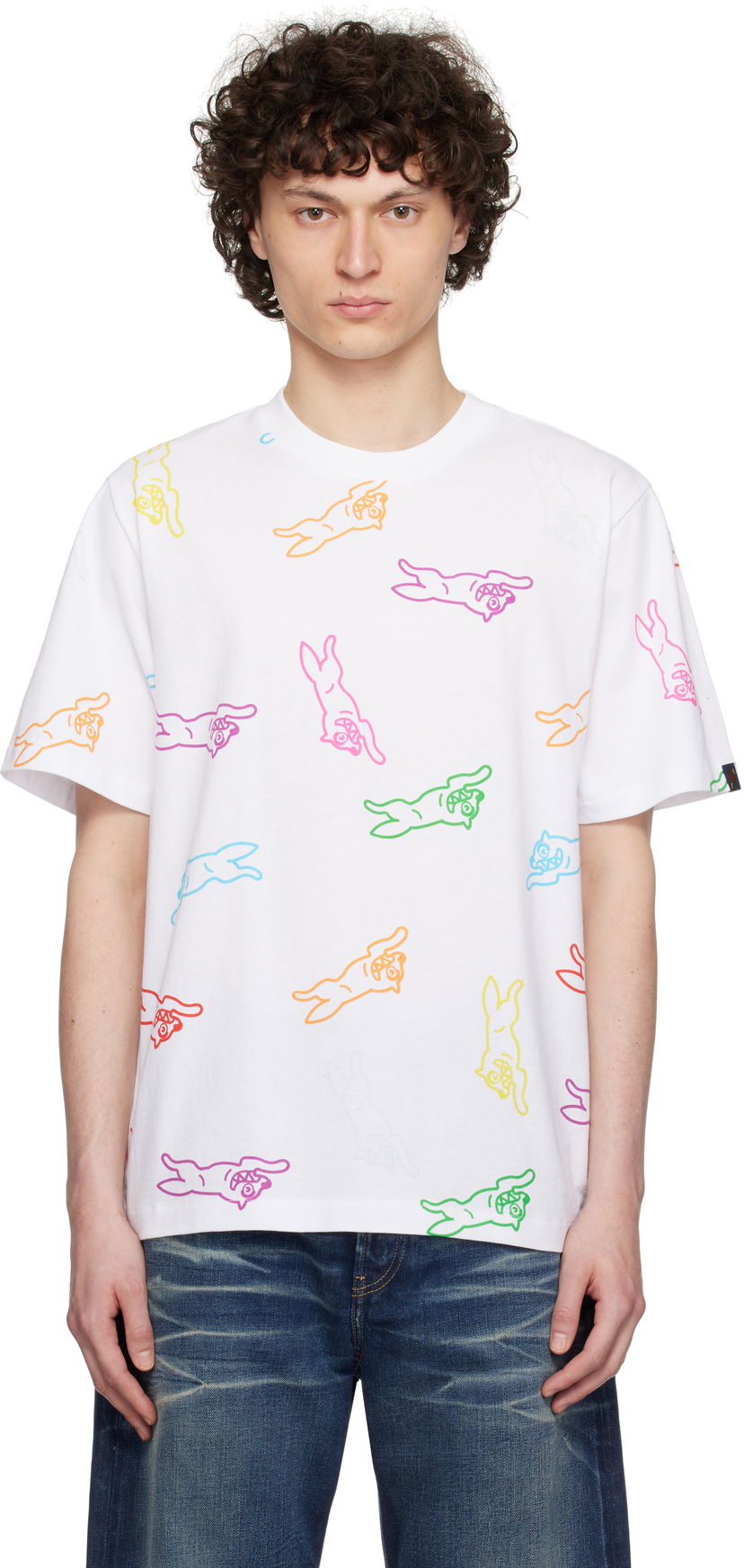T-shirt BBC IceCream ICECREAM Running Dog T-Shirt Hvid | IC24278
