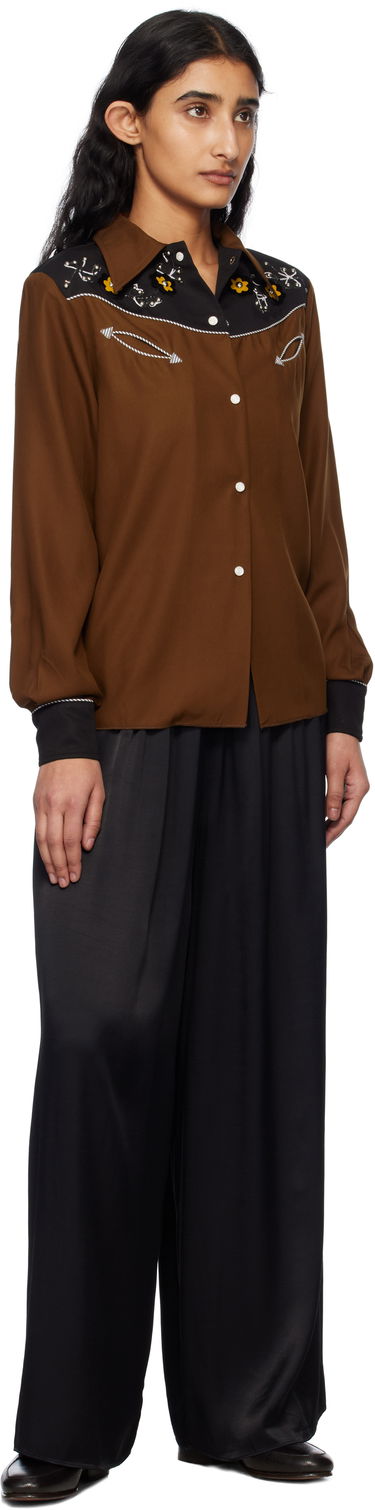 Bukser Bode Bode Roy Wide-Leg Trousers Sort | WRS25BT066, 3
