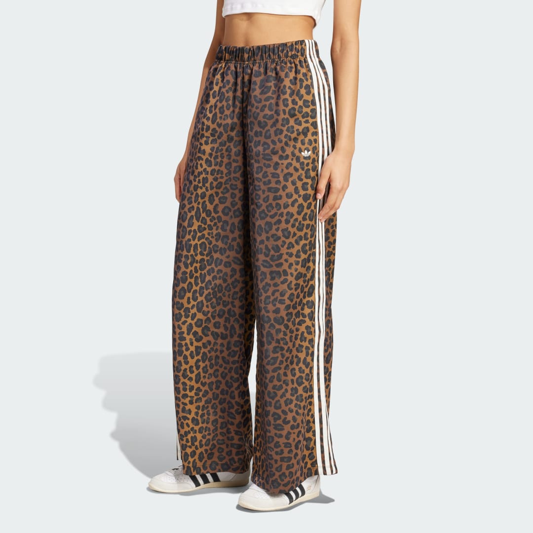 Joggingbukser adidas Originals Originals Wide Leg Satin Joggers Brun | KA2666, 0