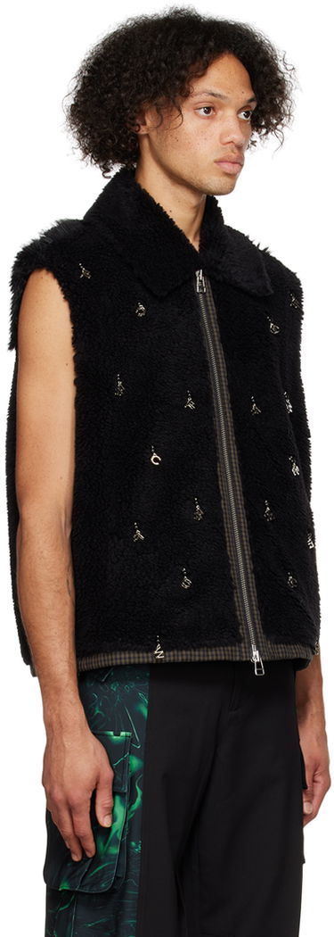Vest Feng Chen Wang Feng Chen Wang Embellished Faux-Fur Vest Sort | FUF14VS03B, 1