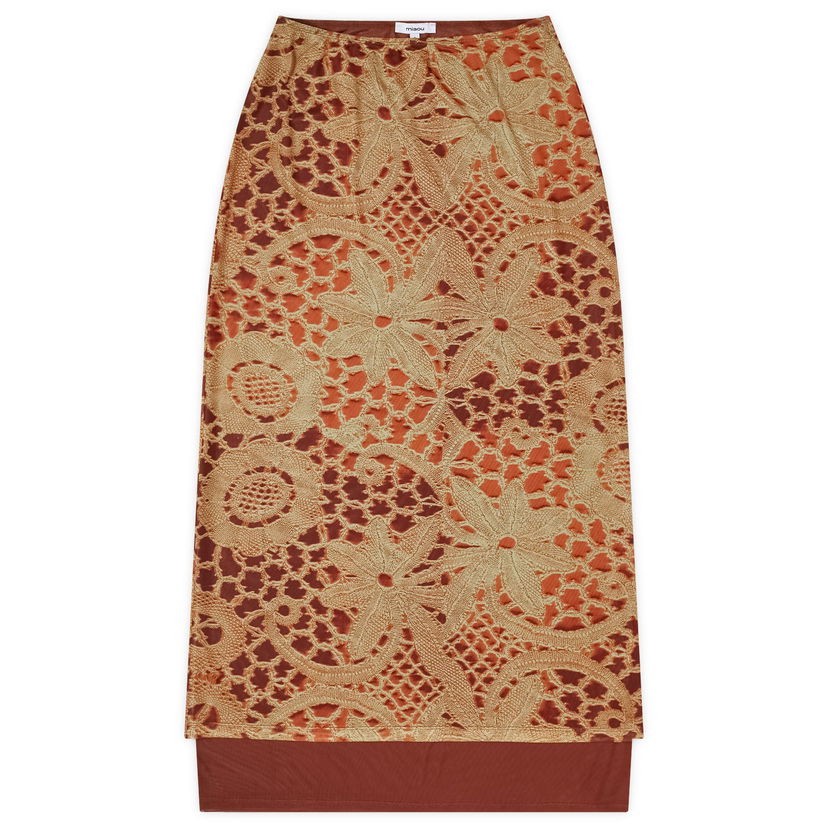 Nederdel Miaou Miaou Topanga Lace Maxi Skirt Brun | 4062PM2LAO
