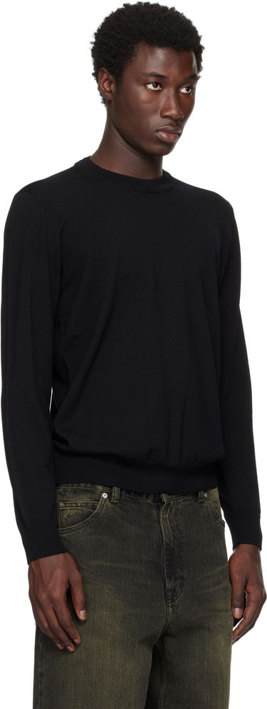 Sweatshirt Stone Island Stone Island Light RWS Geelong Wool Sweatshirt Sort | K2S15 5100071 S00C4, 1