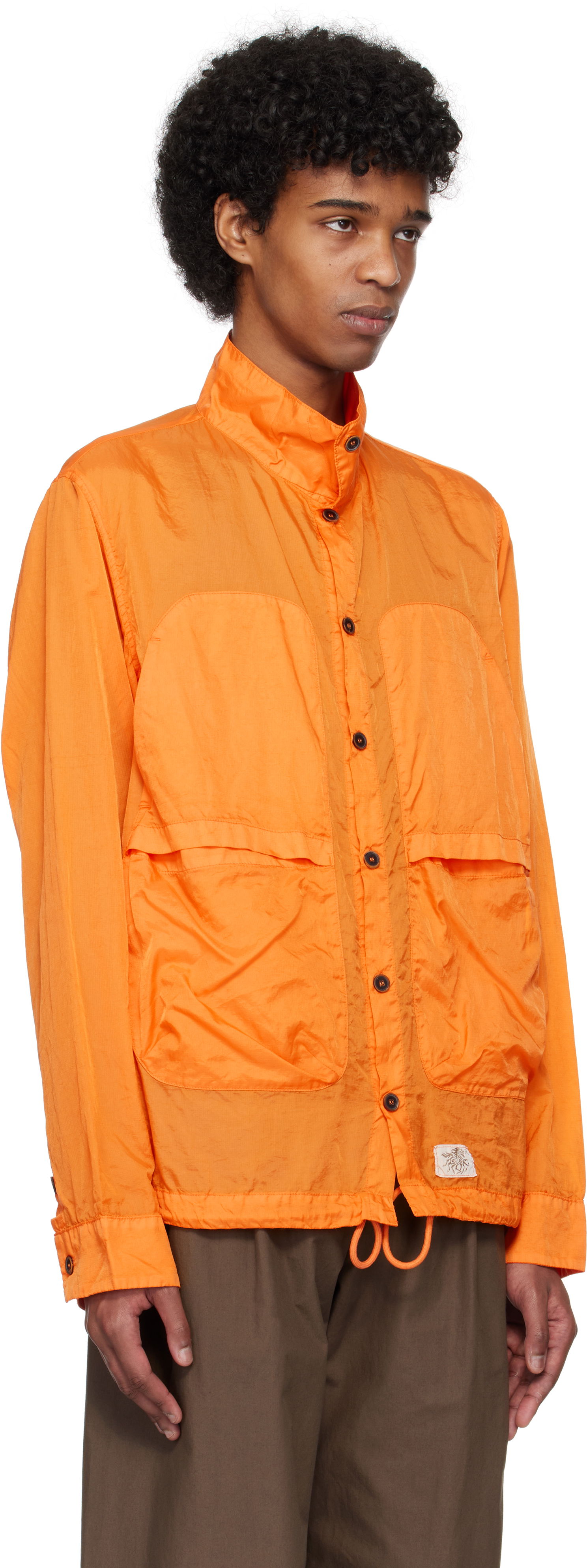 Skjorte Ranra RANRA Epitome Nylon Ripstop Long Sleeve Shirt Orange | AMSS25LS01519, 1