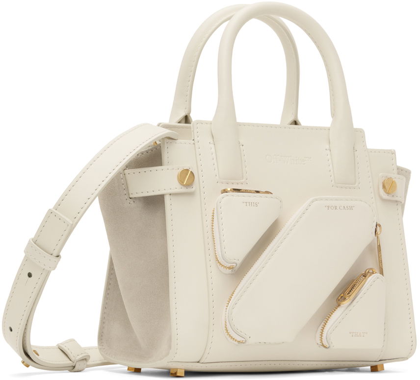 Håndtaske Off-White Off-White Small City Bag Hvid | OWNA207S23LEA0010400, 1