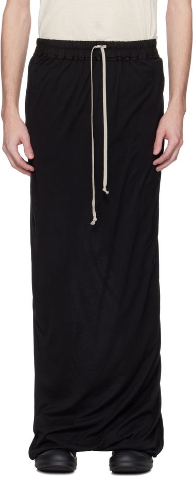 Nederdel Rick Owens Rick Owens DRKSHDW Hollywood Pull On Long Skirt Sort | DU01E3385 BHDB, 0