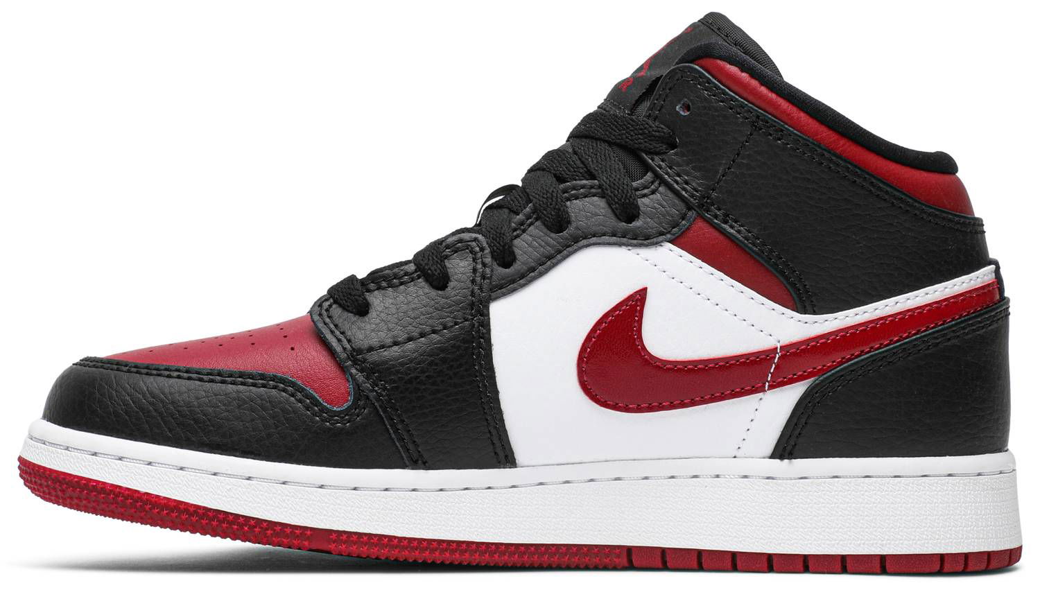 Sneakers og sko Jordan Air Jordan 1 Mid "Noble Red" GS Sort | 554725-066, 1