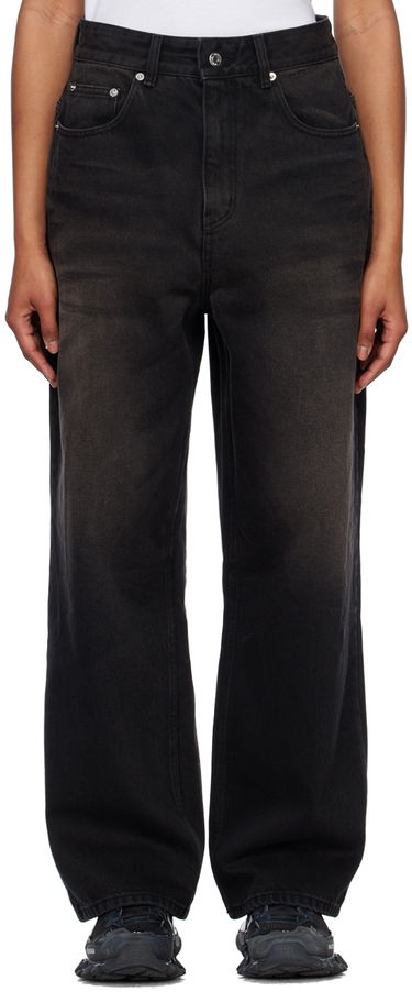 Jeans We11done We11done Wide-Leg Jeans Sort | WD-DP1-23-357-W-BK, 0