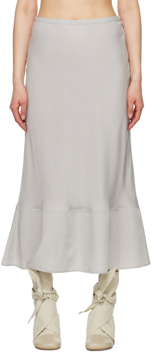 Nederdel LEMAIRE Lemaire Bias-Cut Maxi Skirt Grå | SK1023 LF1126