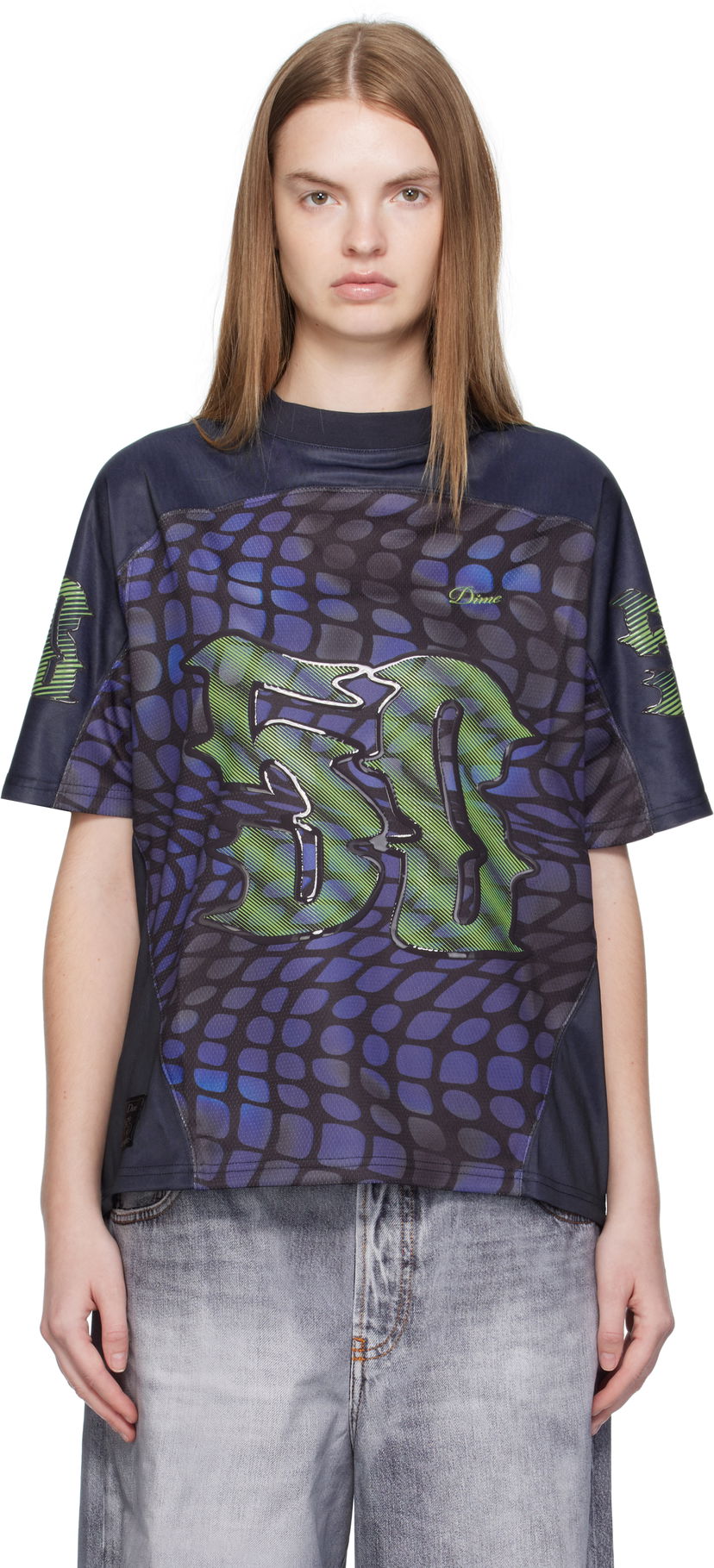 Jersey Dime Dime N50 Jersey T-Shirt Mørkeblå | DIMEFA256NVY