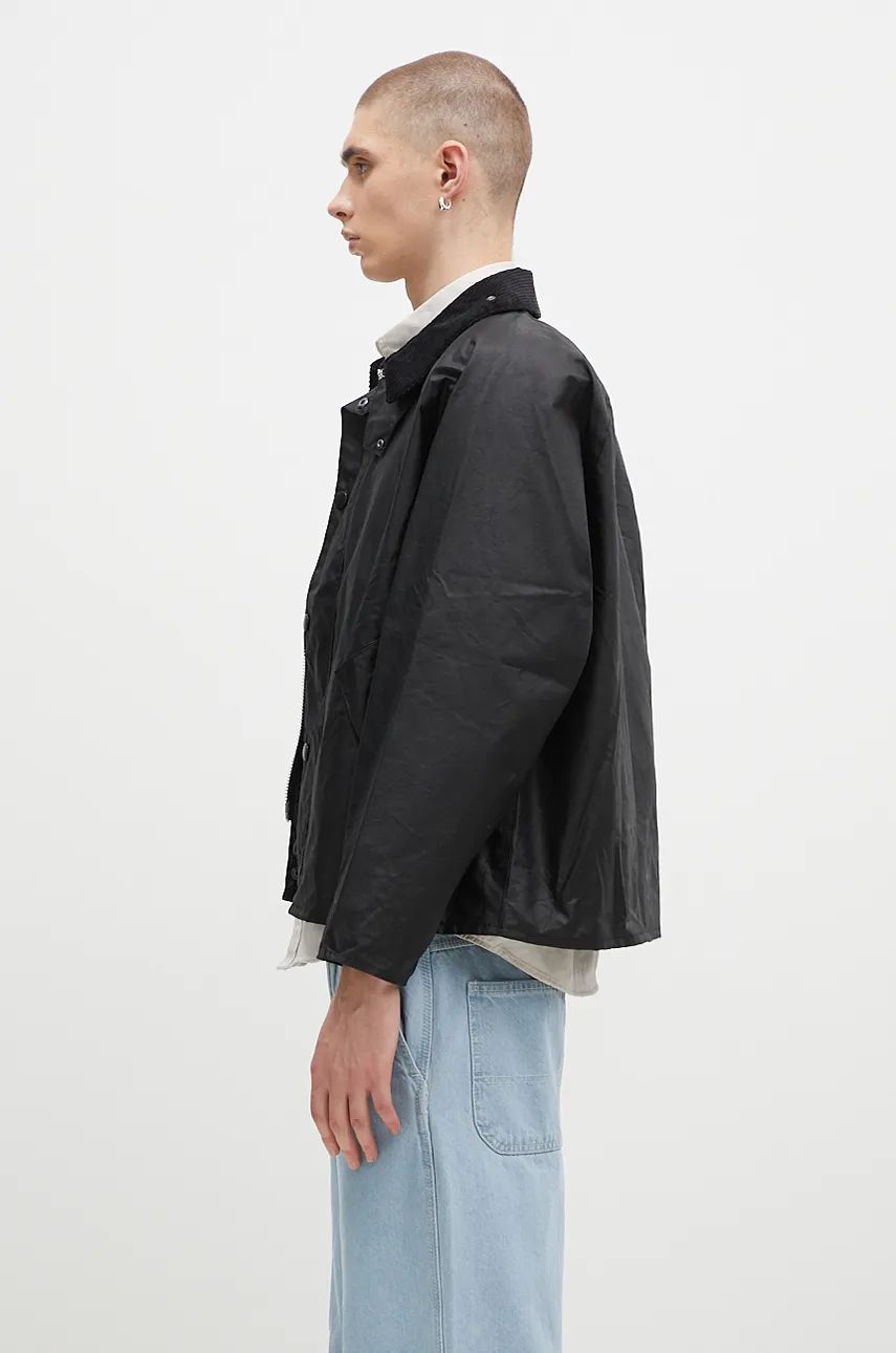 Vindjakke Barbour Transport Wax Jacket Sort | MWX1678, 1