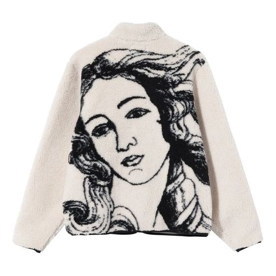 Sweater Stüssy Sherpa Venus Jacket Hvid | 118437F, 0