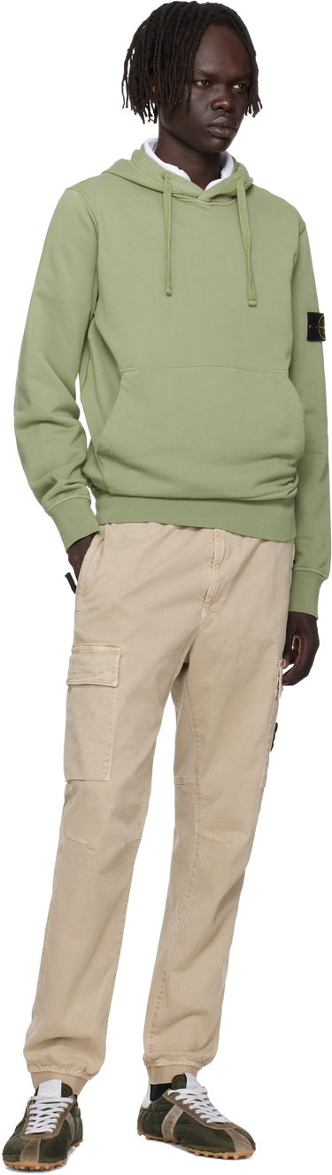 Sweatshirt Stone Island Stone Island Organic Cotton Fleece Hoodie Grøn | K2S15 6100062 S0051, 4