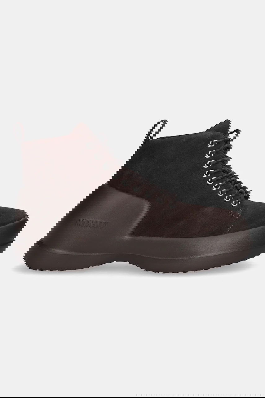Sneakers og sko Moon Boot MEZZALUNA LACE UP MID SUEDE Boots Brun | 80D2500030.M010, 1