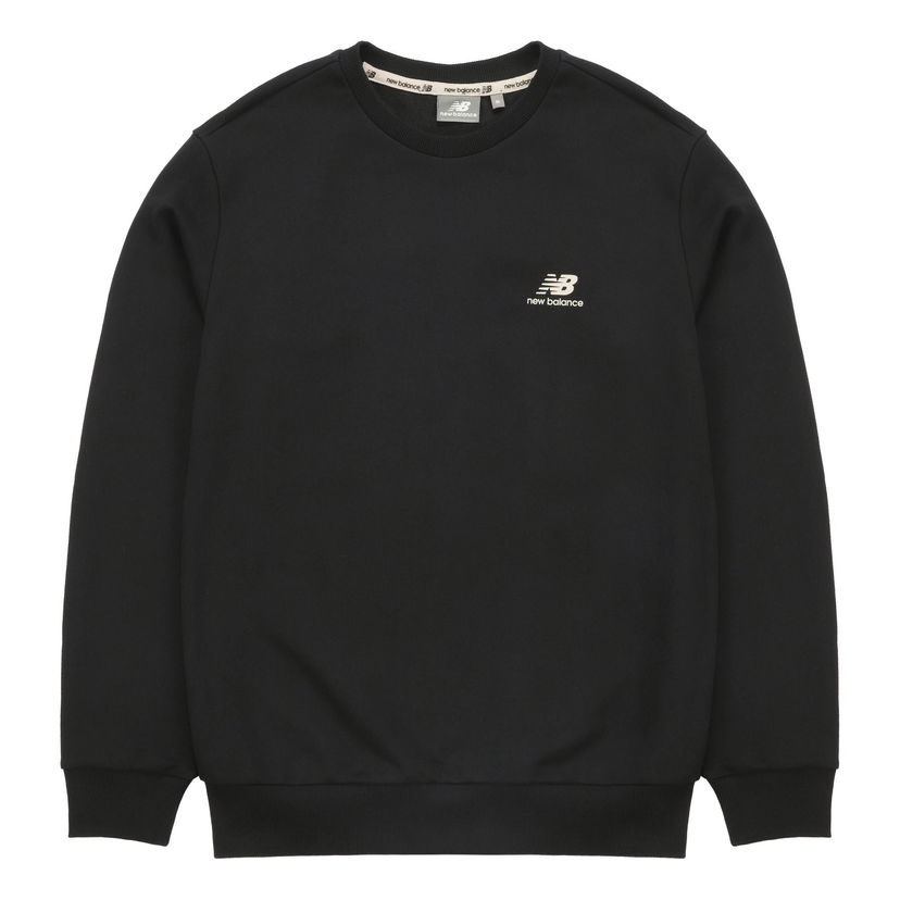 Sweater New Balance Athleisure Round Neck Long Sleeve Sweatshirt Sort | 5CB33223-BK