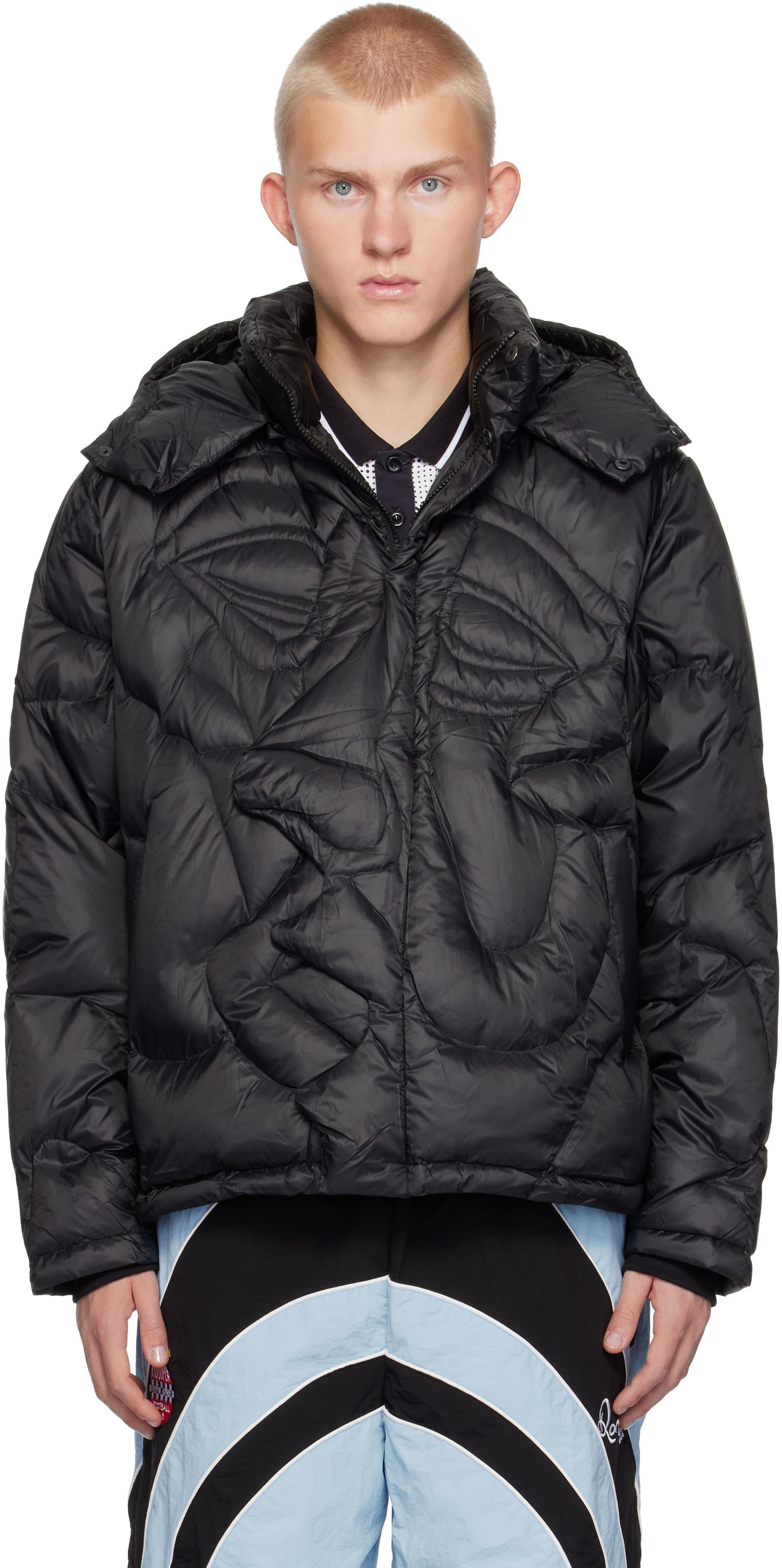 Puffer jakke KidSuper Down Jacket Sort | AW24-OW-15, 0