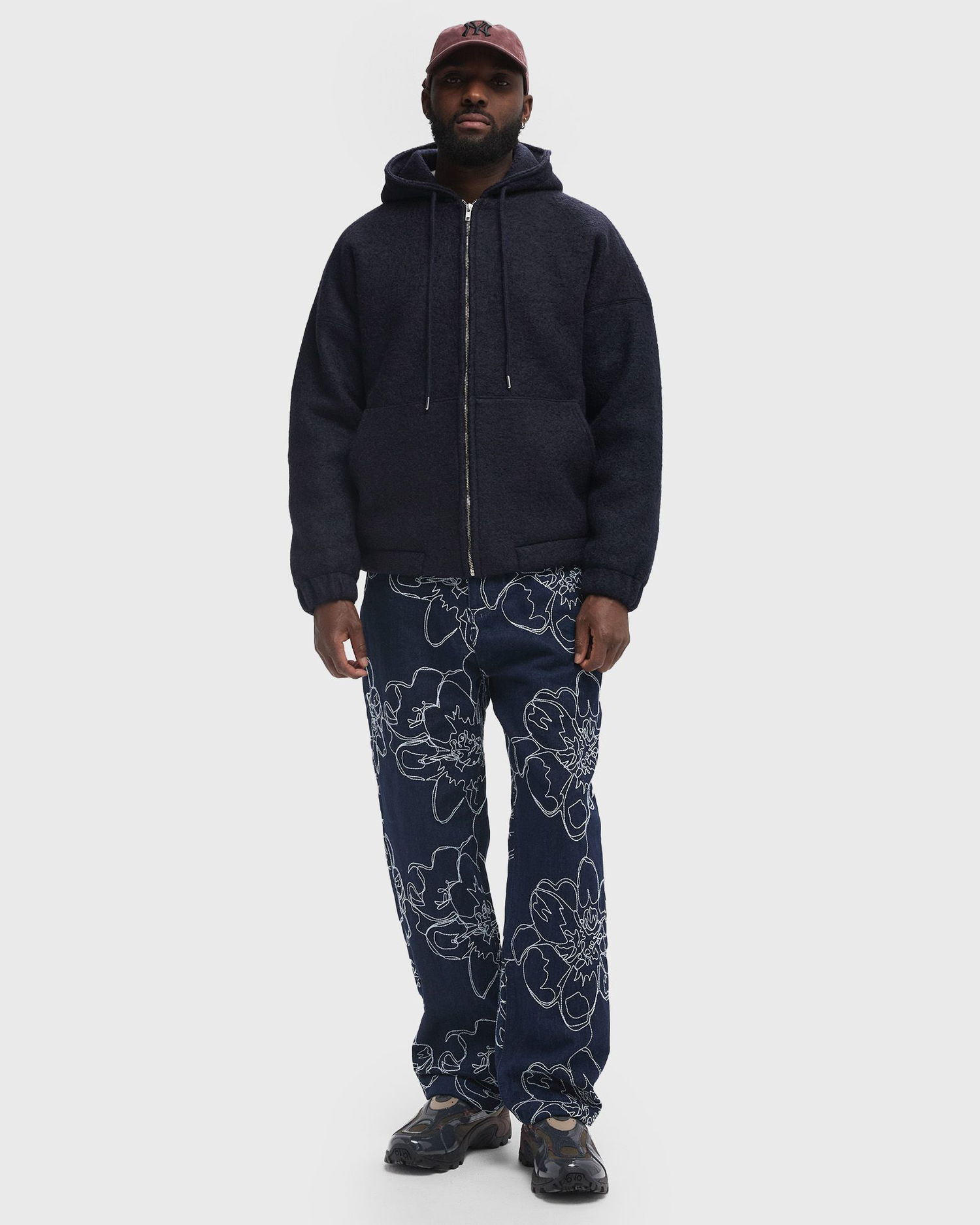 Sweatshirt Arte Antwerp Boiled Wool Jacket XXL Sort | AW24-020J-NAVY, 1