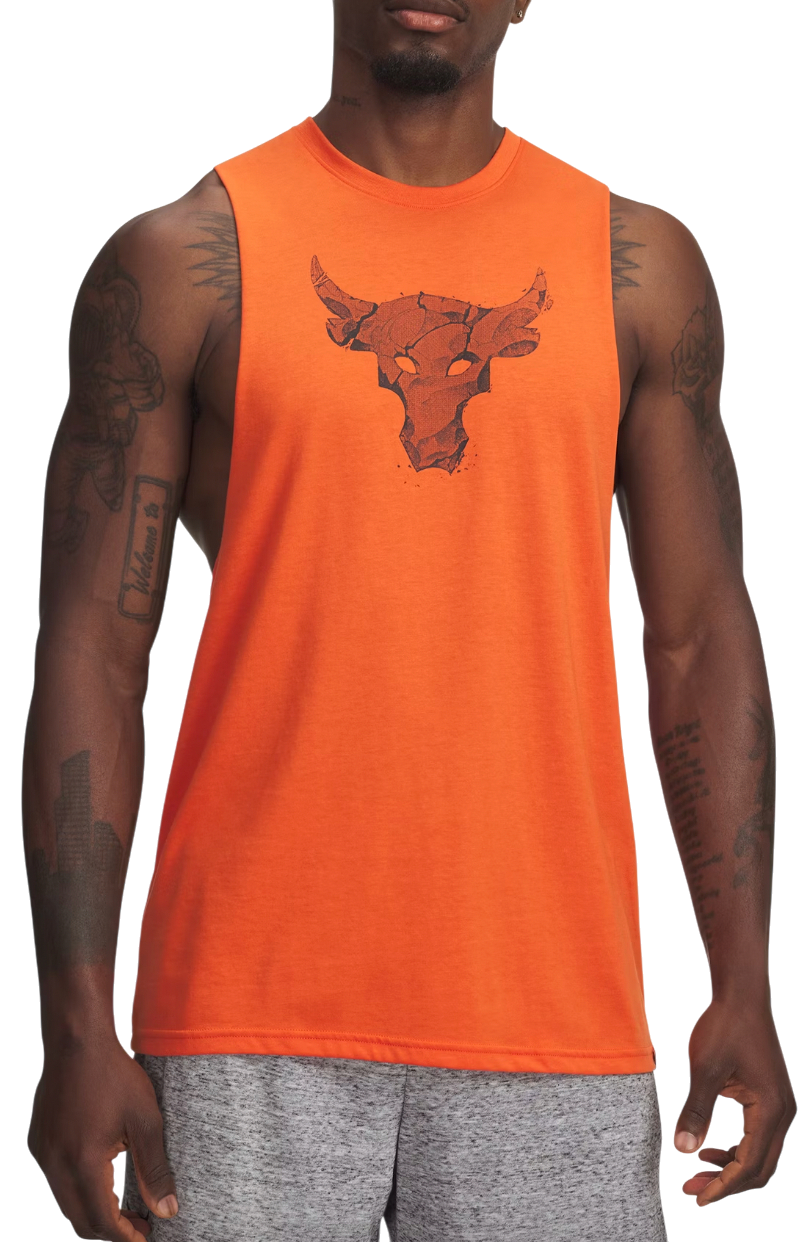 Tanktop Under Armour Project Rock Graphic Tanktop Orange | 6005057-844, 0