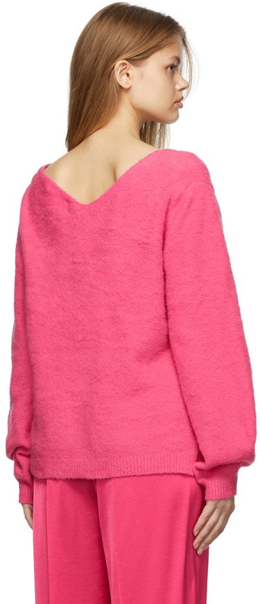 Sweater Helmut Lang Helmut Lang Brushed Cloud V-Neck Sweater Lyserød | L09HW713, 2