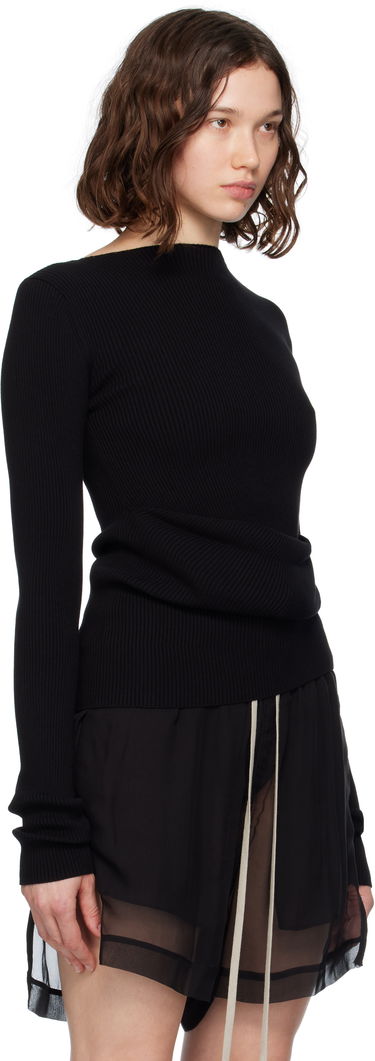 Sweater Rick Owens Rick Owens Ribbed Knit Babel Sweater Brun | RP02E4639 RIBVI, 4