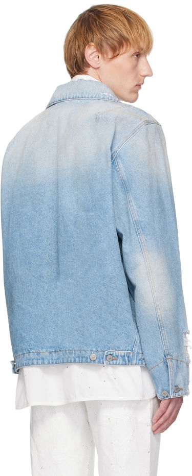 Jakke Maison Margiela MM6 Maison Margiela Distressed Denim Jacket Blå | SH2AM0030 M30018, 2