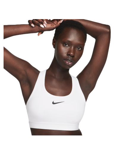 Bh Nike Swoosh Medium Support Non-Padded Sports Bra Hvid | DX6821-100