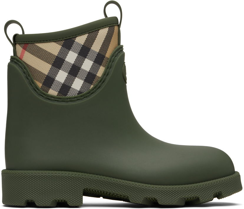 Sneakers og sko Burberry Burberry Marsh Stamp Low Rubber Boots Grøn | 8111711