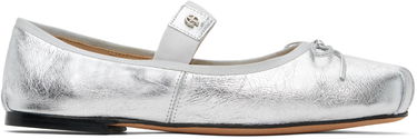 Tøj Anine Bing ANINE BING Jolie Ballerina Flats Metalisk | A-14-10846-SLV1, 0