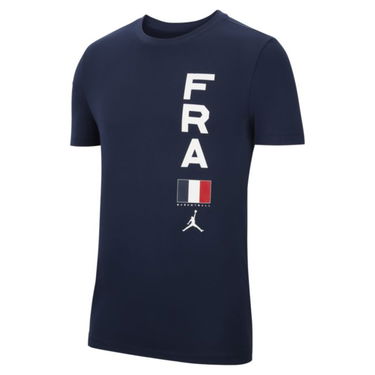 T-shirt Nike France Jordan Dri-FIT Team Basketball T-Shirt Mørkeblå | CT8791-419, 2