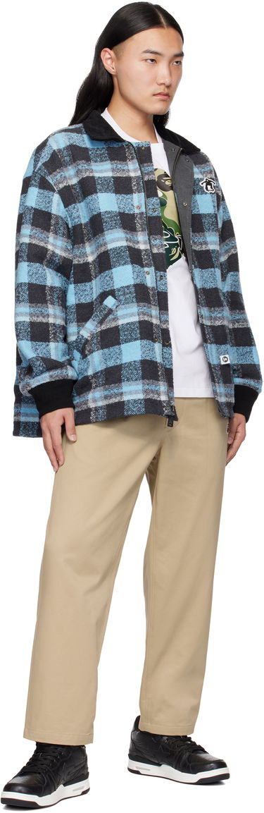 Parka AAPE by A Bathing Ape AAPE by A Bathing Ape Moonface Logo Reversible Utility Jacket Grå | AAPJKM7680XXNBKX, 3