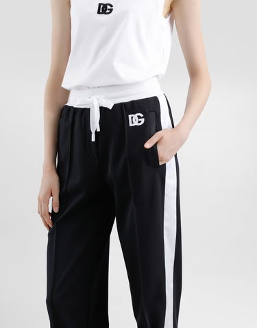 Joggingbukser Dolce & Gabbana Dolce & Gabbana Triacetate Jogging Pants with DG Logo Sort | FTC94ZGDCX8N0000, 3