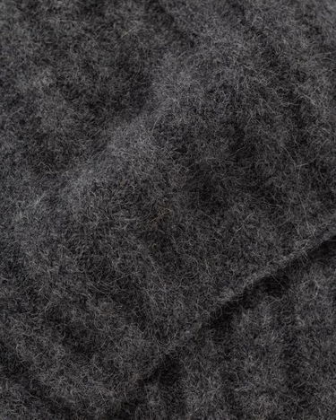 Tørklæde American Vintage VITOW Ribbed Knit Scarf Grå | VITO20BH25-STEEL-MELANGE, 3