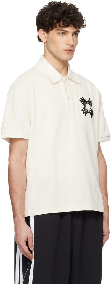 Polo skjorte AMIRI AMIRI Embroidered MA Quad Polo Hvid | AMJYPO1011, 1