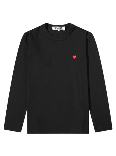 T-shirt Comme des Garçons Play Small Red Heart Tee Sort | P1T308-1
