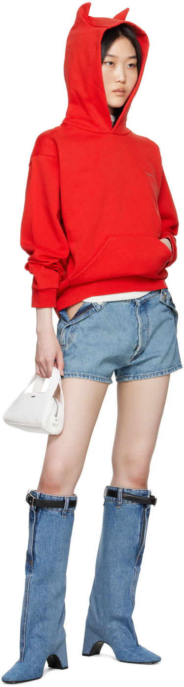 Sweatshirt Coperni Coperni Horn Hoodie Rød | COPJS15BIS523, 3