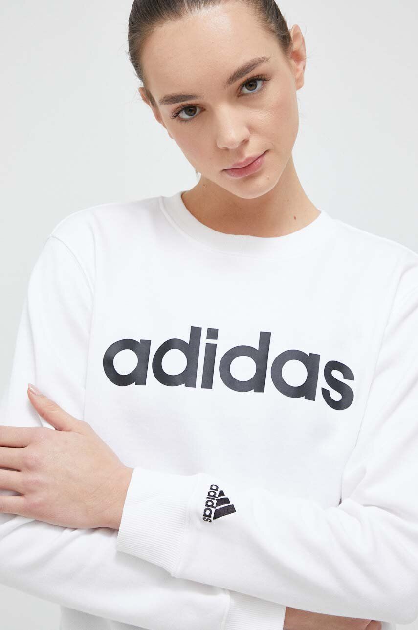 Sweatshirt adidas Originals Linear French Terry Sweatshit Hvid | IC6879, 0