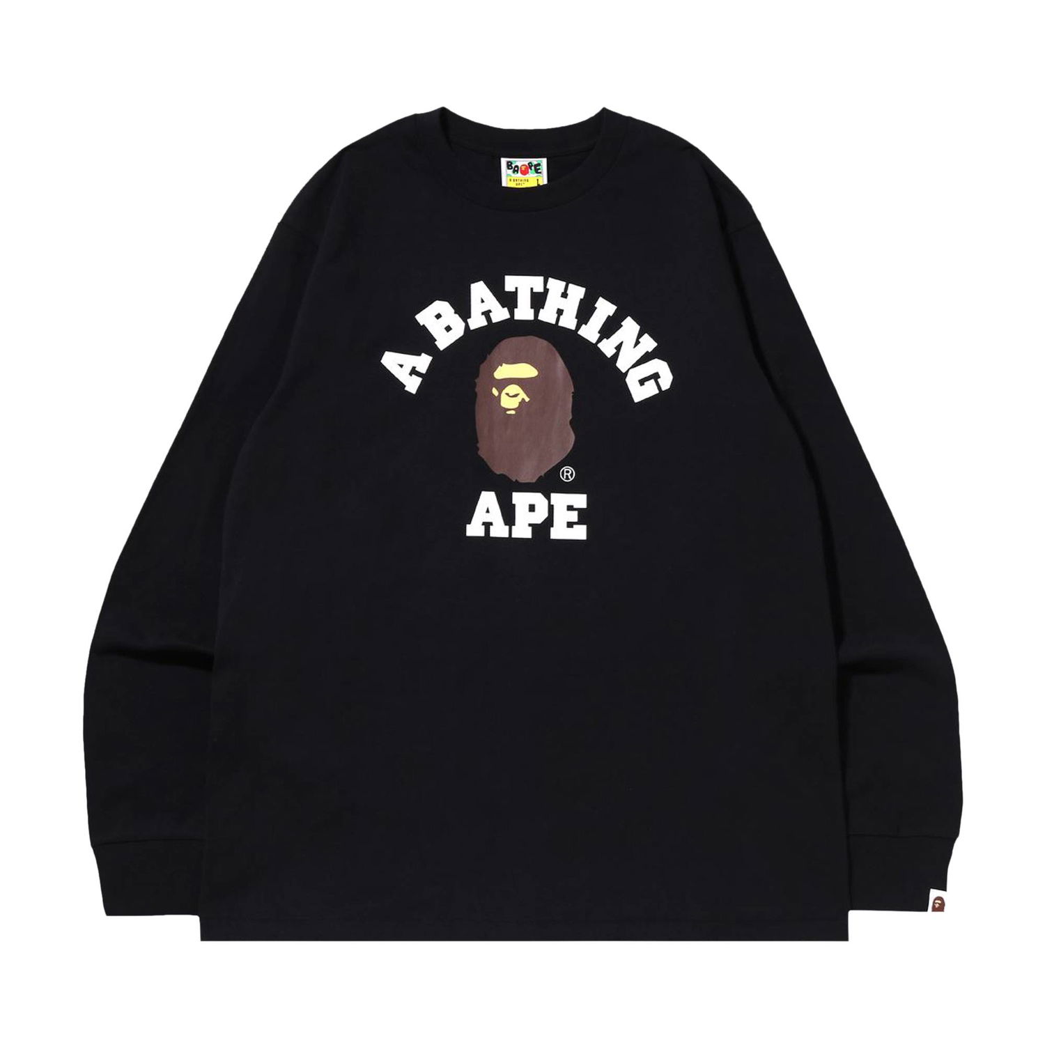 Sweater BAPE College Crewneck Sort | 001LTI301020M BLACK, 1