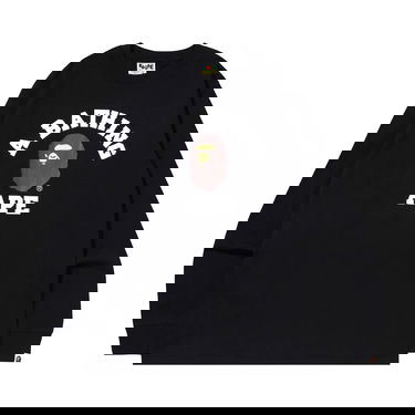 Sweater BAPE College Crewneck Sort | 001LTI301020M BLACK, 1