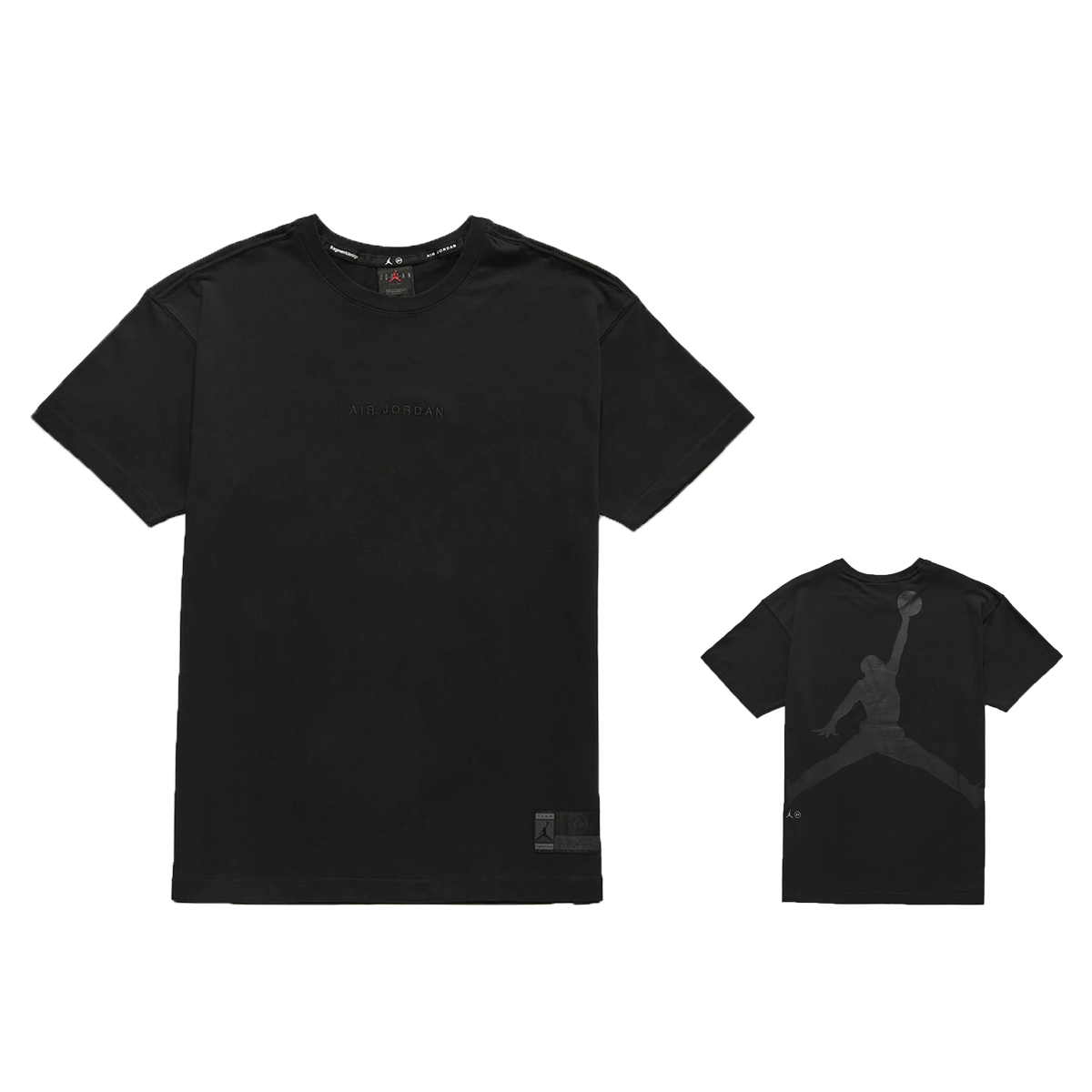 T-shirt Jordan Fragment x Lifestyle Top Black Silver Sort | DA2985-010, 0