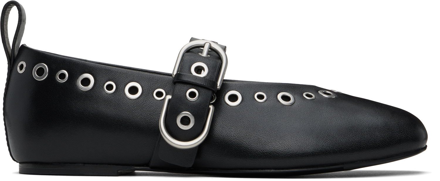 Sneakers og sko rag & bone Spire Mary Jane Ballerina Flats Sort | WFF24HF1008LE08, 0