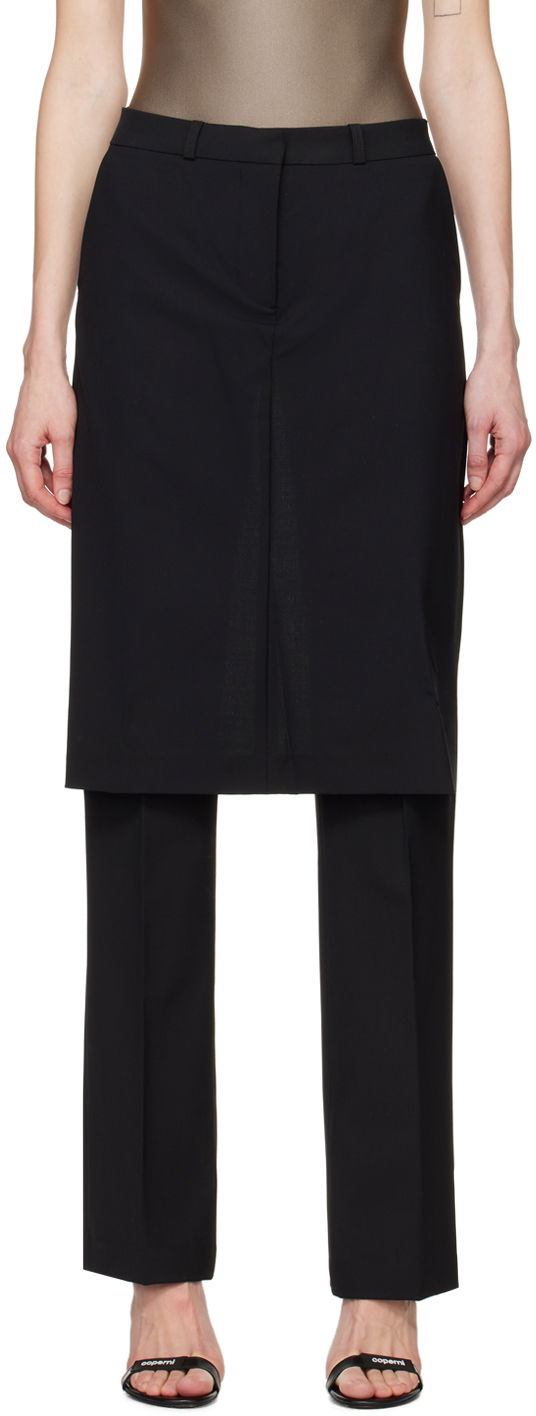 Bukser Coperni Coperni Skirt Overlay Trousers Sort | COPP64106, 0
