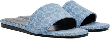 Tilbehør Givenchy Givenchy 4G Denim Slides Blå | BE306FE2BN420, 3