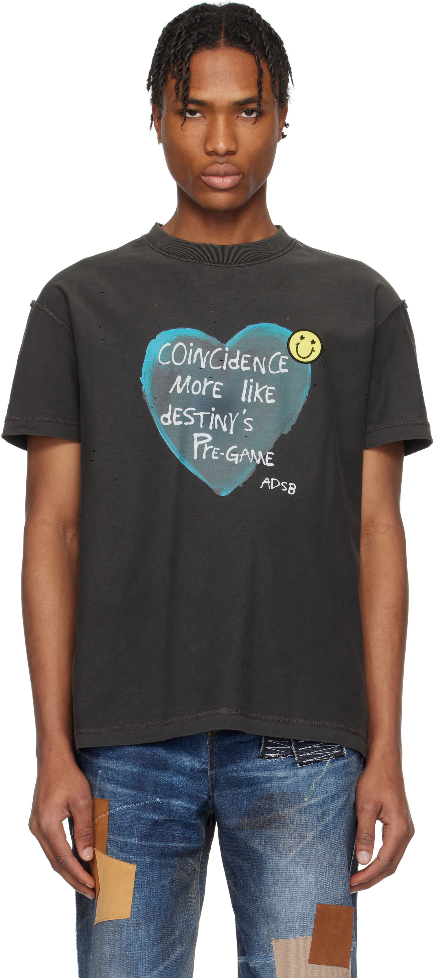 T-shirt Andersson Bell Andersson Bell Heart Message T-Shirt Sort | atb1251u, 0