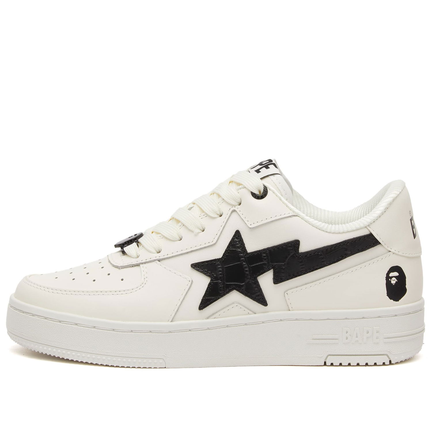 Sneakers og sko BAPE Bathing Ape Sta Icon #1 Size UK 4.5 Hvid | 001FWL302305L-BLK, 1