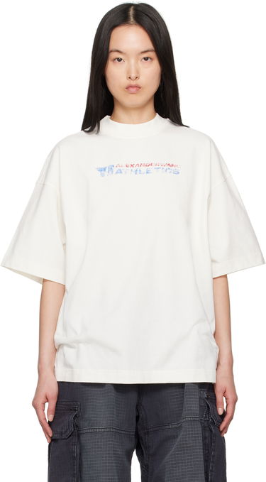 T-shirt Alexander Wang Alexander Wang Logo-Print T-Shirt Hvid | UCC2251835, 0