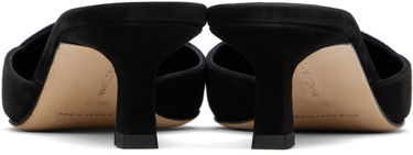 Smykker Manolo Blahnik Manolo Blahnik Moiramu Suede Heeled Mules Sort | 225-1957, 1