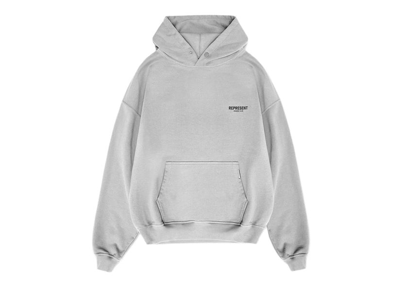 Sweatshirt Represent Clo Represent Owners Club Hoodie Ash Grey/Black Grå | M04153-302