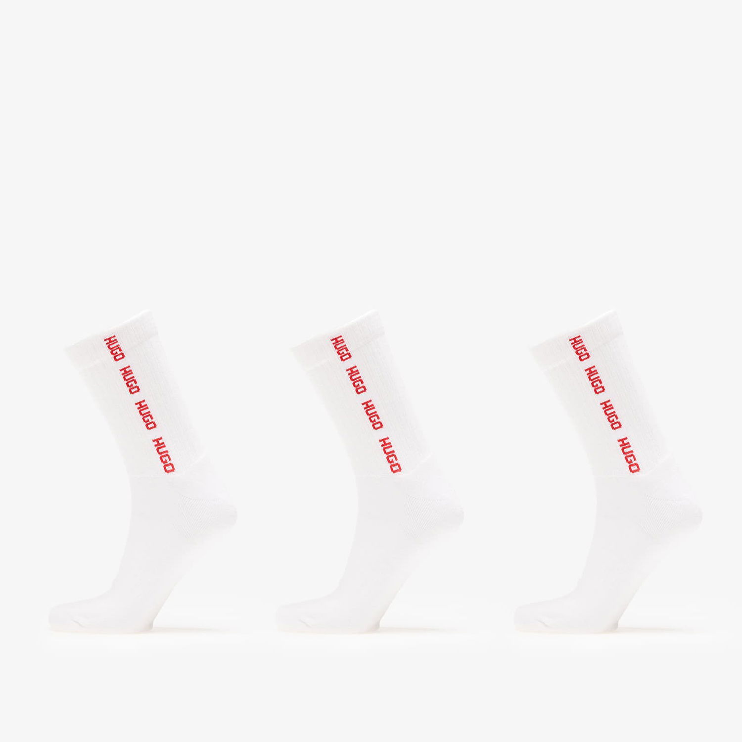 Sokker BOSS Hugo Boss 3-Pack Rib Tape Socks Hvid | 50543076-101, 0
