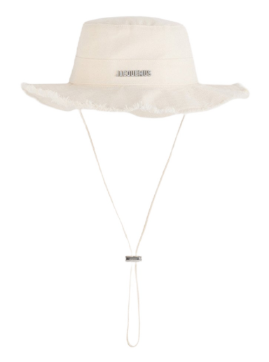 Hat Jacquemus Le Bob Artichaut Large Brim Bucket Hat Beige | 213AC002-5001-110